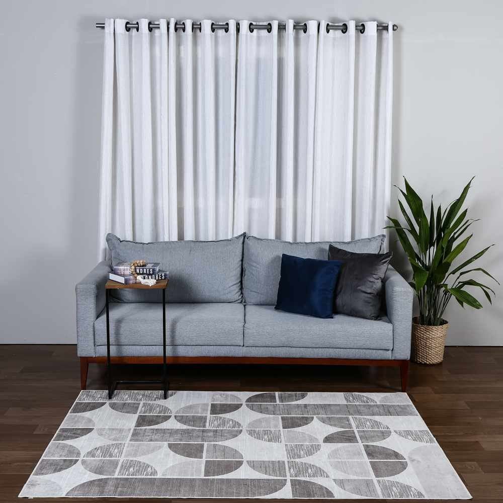 Tapete Belga Para Quarto E Sala 1,40X2,00 Havan  - Bege Cinza