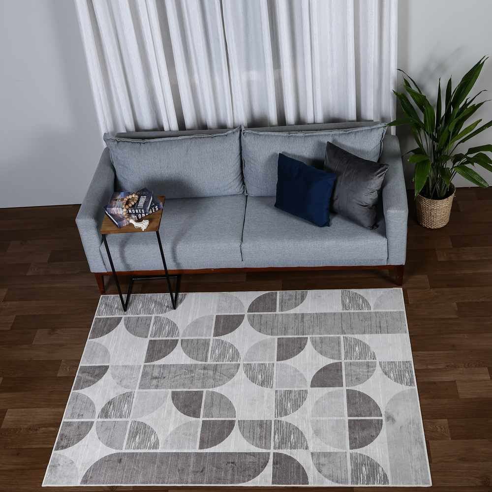 Tapete Belga Para Quarto E Sala 1,40X2,00 Havan  - Bege Cinza