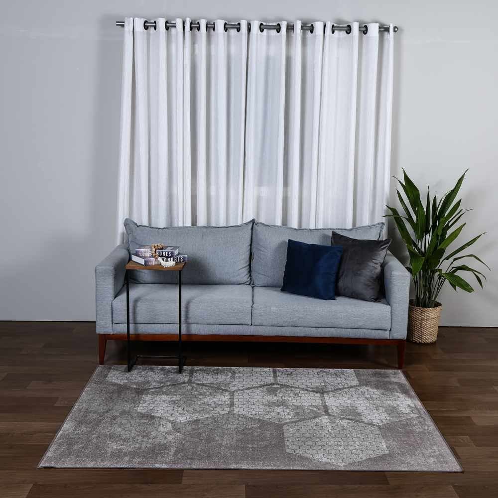 Tapete Belga Para Quarto E Sala 1,40X2,00 Havan  - Marrom Geo