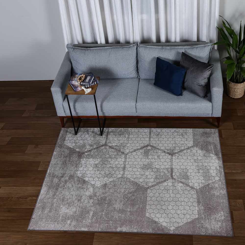 Tapete Belga Para Quarto E Sala 1,40X2,00 Havan  - Marrom Geo