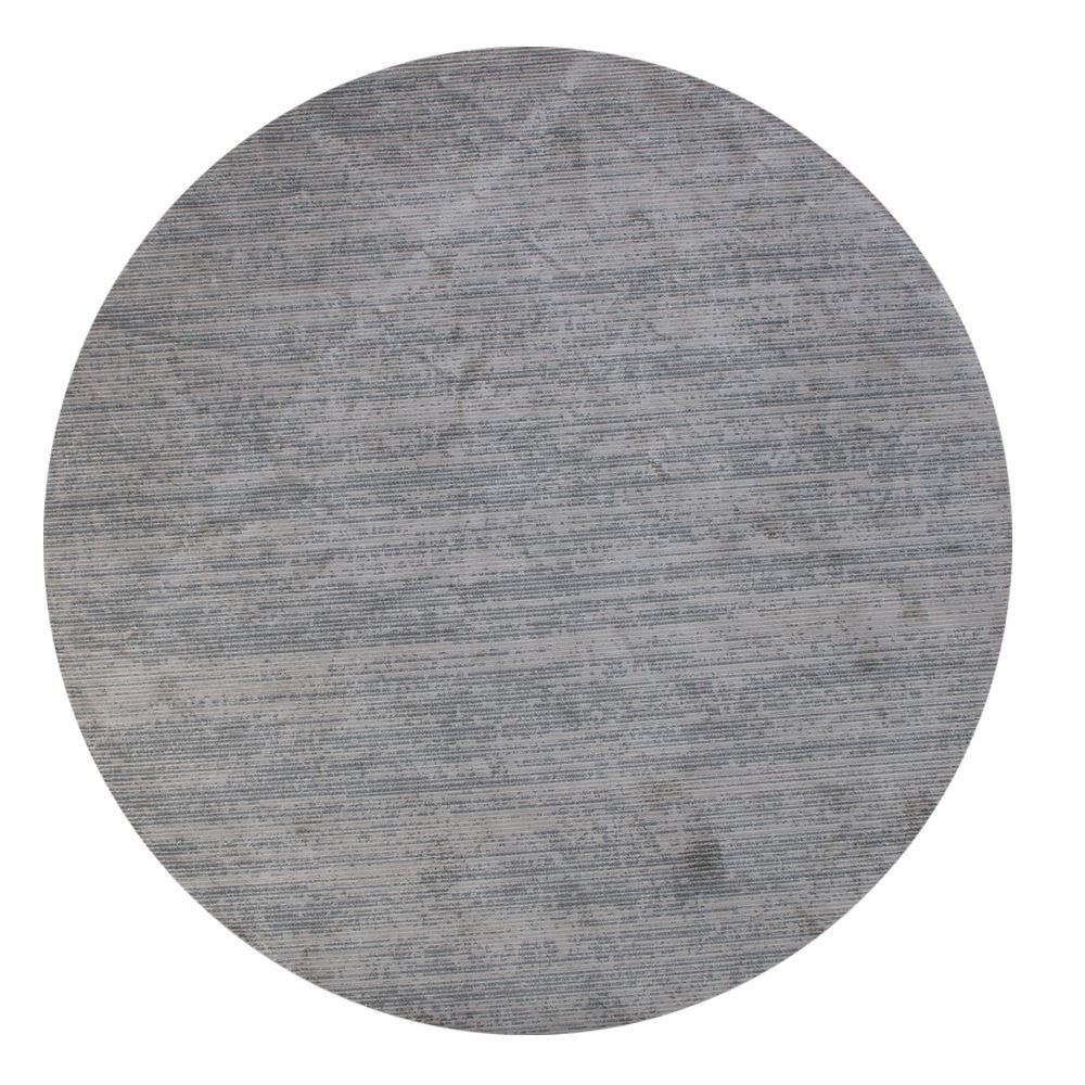 Tapete Belga 2,00 M De Diâmetro Para Quarto E Sala Havan Casa - Listras Cinza E Bege