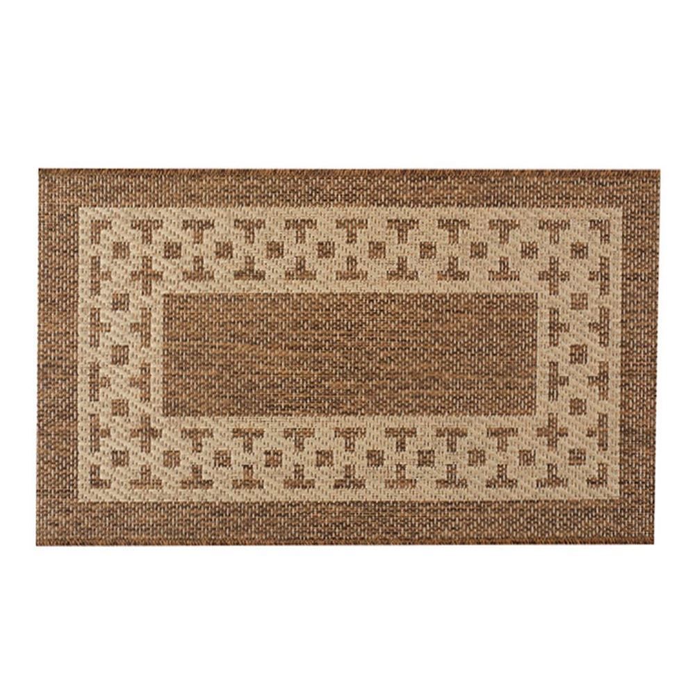 Tapete Cancun 1,33X1,900M Sisal Havan Casa - Grega Marrom