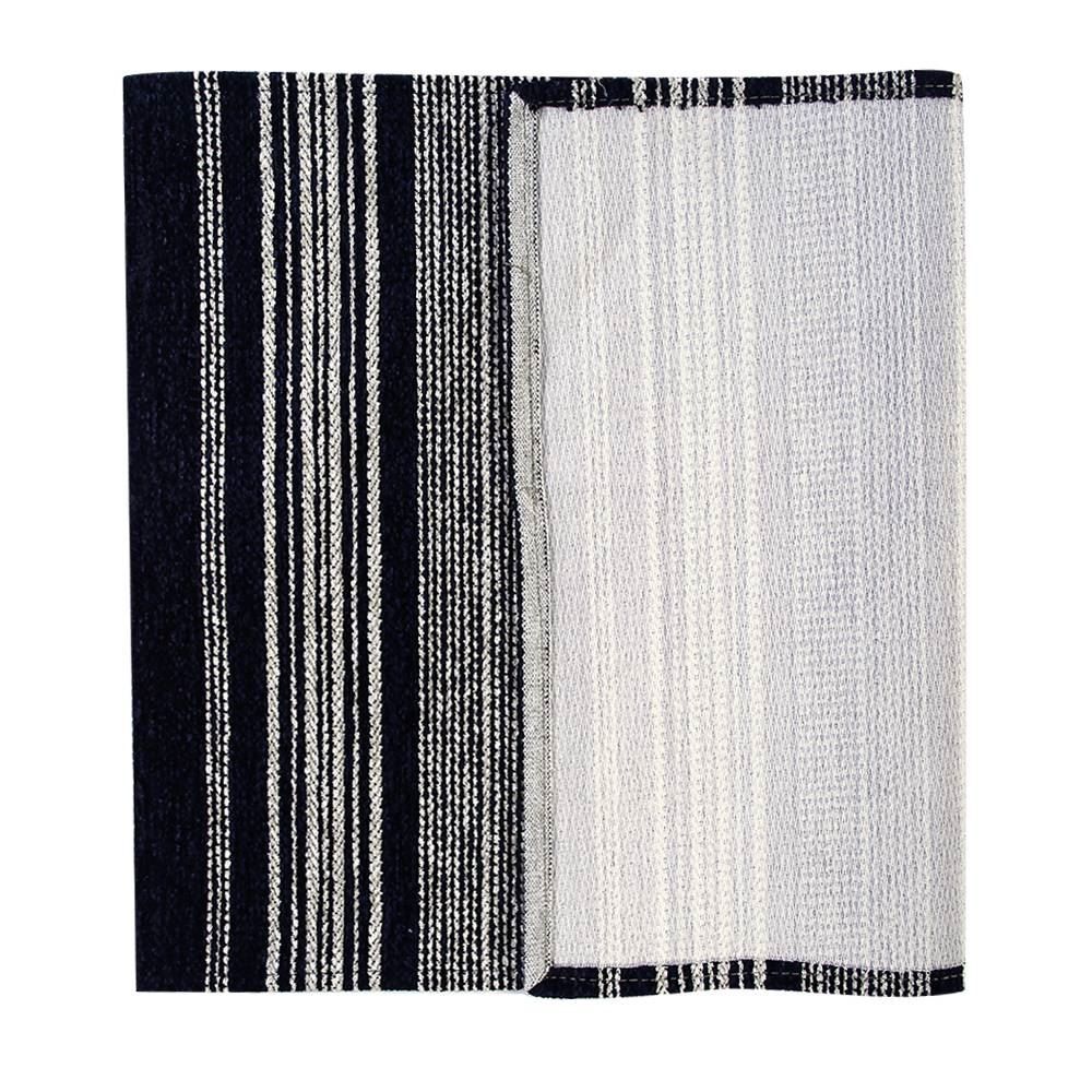 Tapete Para Quarto E Sala Chinele 1,20X1,60 M Havan - Preto Listra