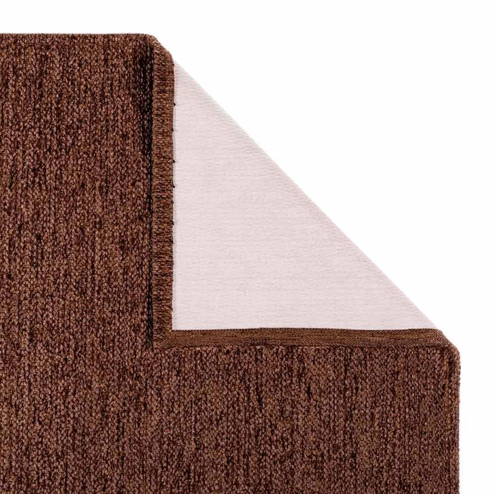 Tapete Chenile 55X85cm Quarto E Sala Havan - Marrom Sólido