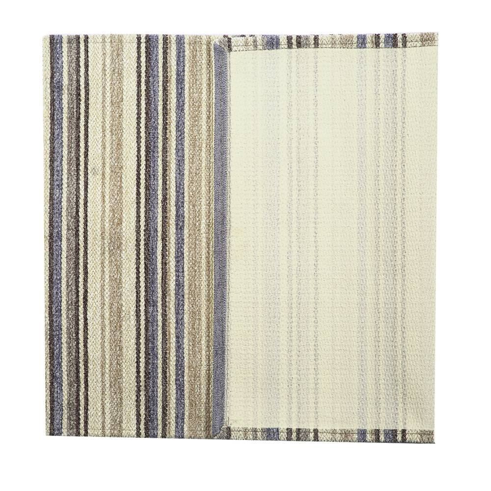 Tapete Quarto E Sala Chenille 55X85 Cm Havan - Bege E Azul