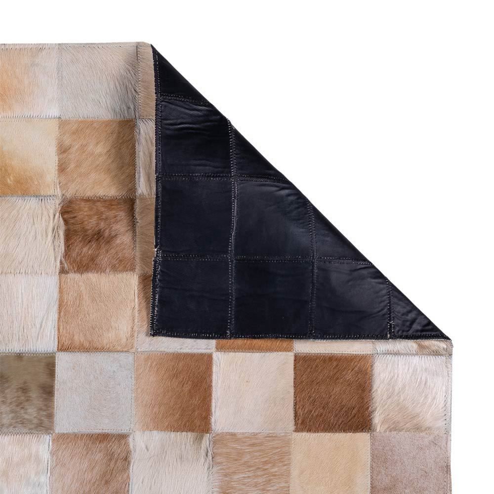 Tapete De Couro Texas 1,00X1,50M - Bege