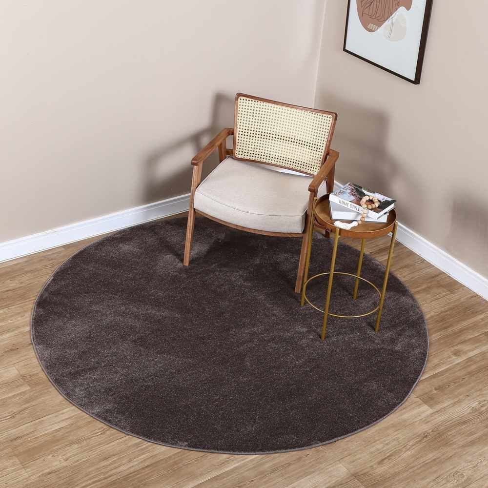 Tapete Quarto E Sala Redondo Denver 2,00X2,00 M Havan Casa - Taupe