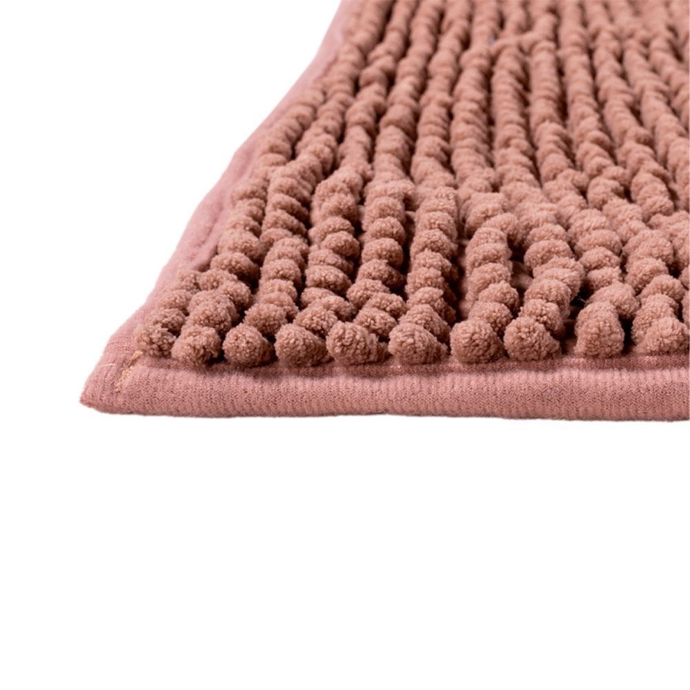 Tapete Dobby 45X70cm Para Banheiro Finecasa - Taupe