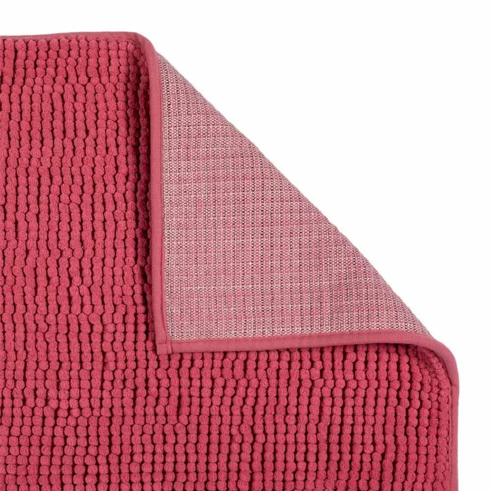 Tapete Dobby 45X70cm Para Banheiro Finecasa - Rosa