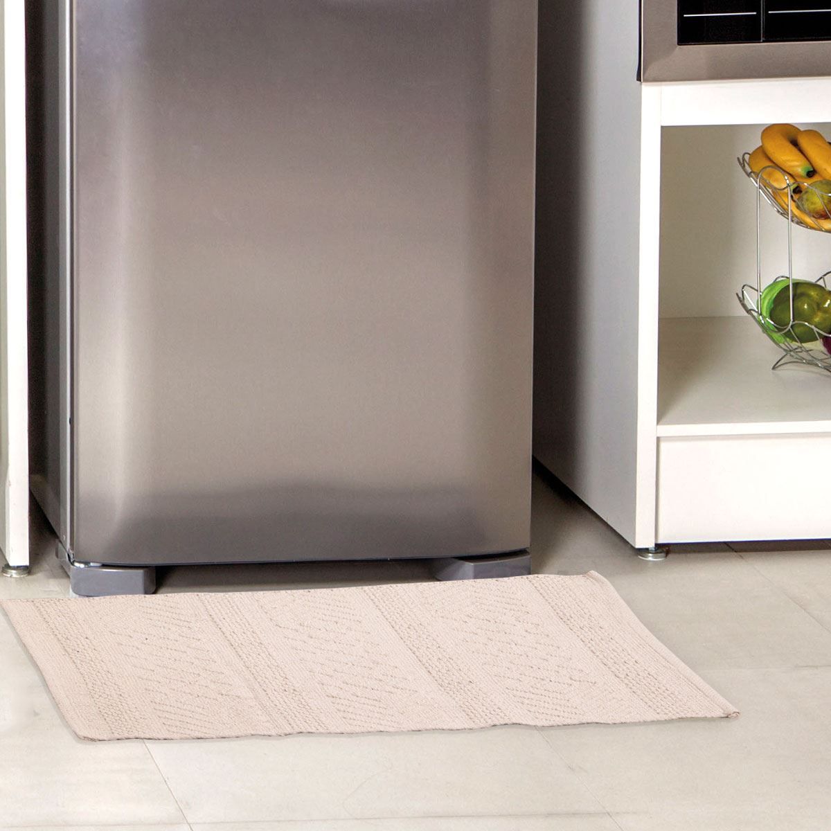 Tapete Para Cozinha 50X80 Cm Havana Havan Casa - Marfim