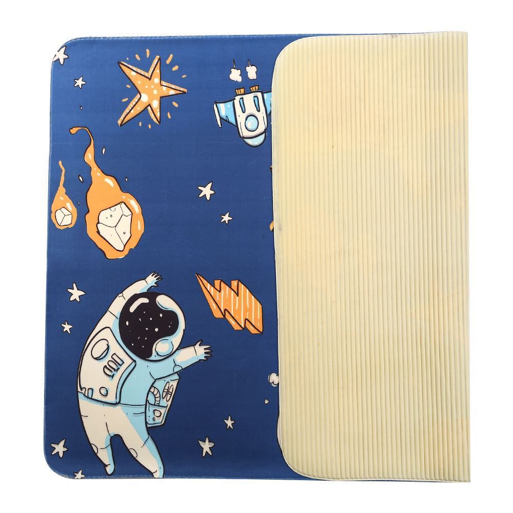 Tapete Infantil Para Atividades Estampado 0,95X1,30 Metros Havan - Astronauta Marinho