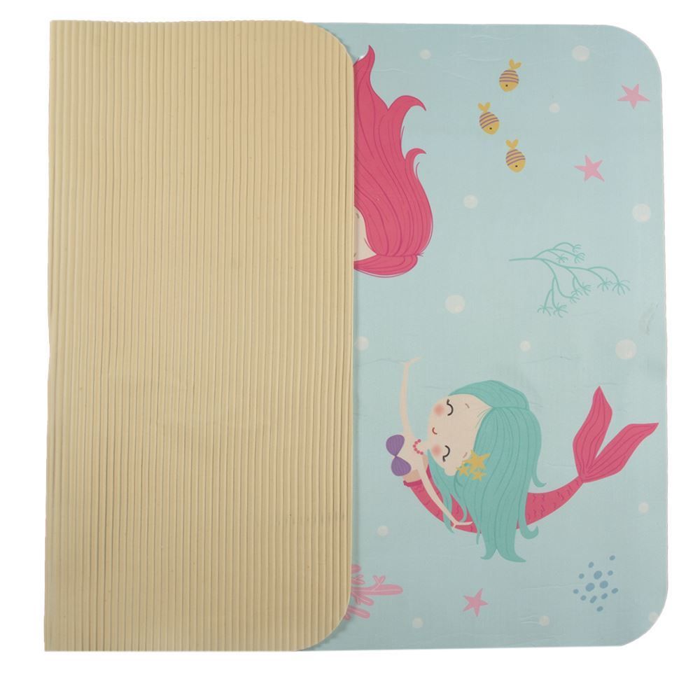 Tapete Infantil Para Atividades Estampado 95X130 Cm Transfer Havan Casa - Azul Claro Sereia