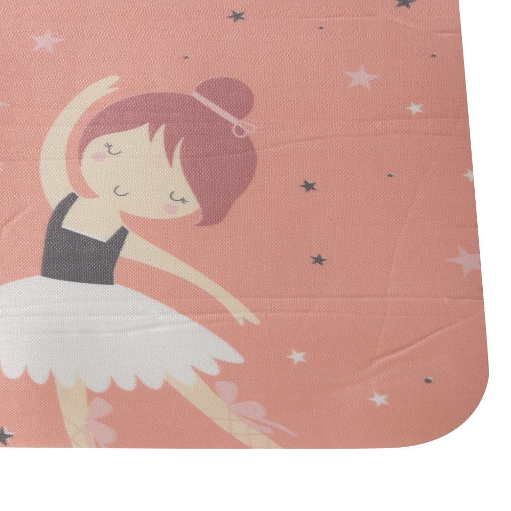 Tapete Infantil Estampado 80X120 Cm Havan Casa - Rosa Sapatilha