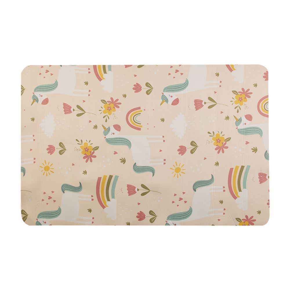 Tapete Infantil Estampado 80X120 Cm Havan Casa - Rosa Arco-Íris