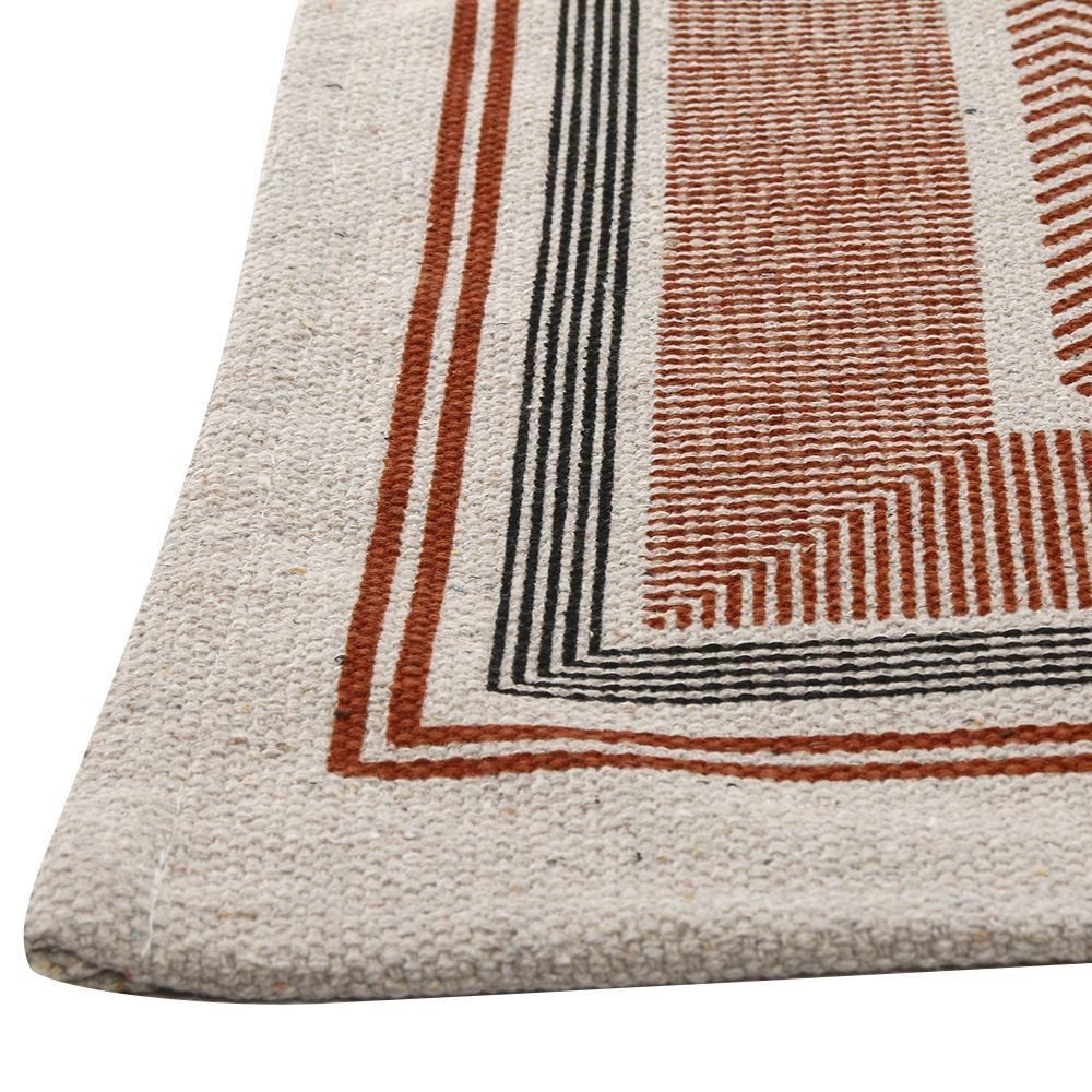 Tapete Para Quarto Ou Sala Ladrilho 50X80 Cm Havan - Moldura Ferrugem