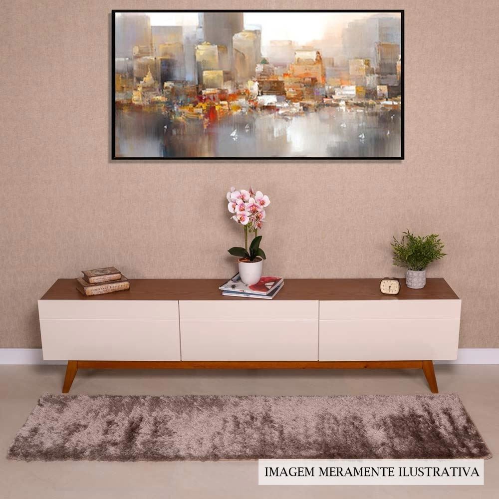 Passadeira Quarto E Sala Lisboa 0,80X2,50 M Havan - Taupe