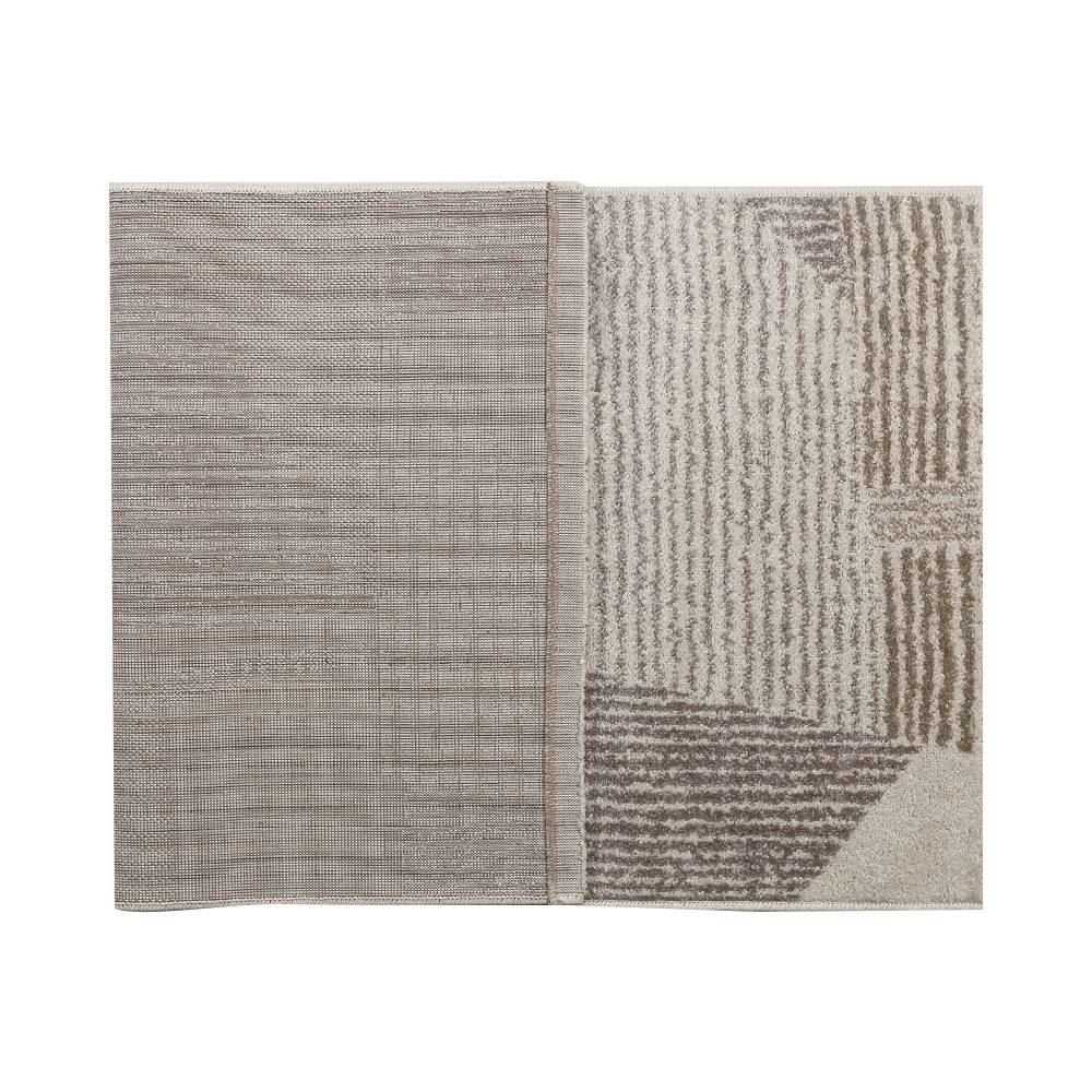 Tapete Para Sala Ou Quarto Lotus 80X150 Cm Havan Casa - Bege Geométrico