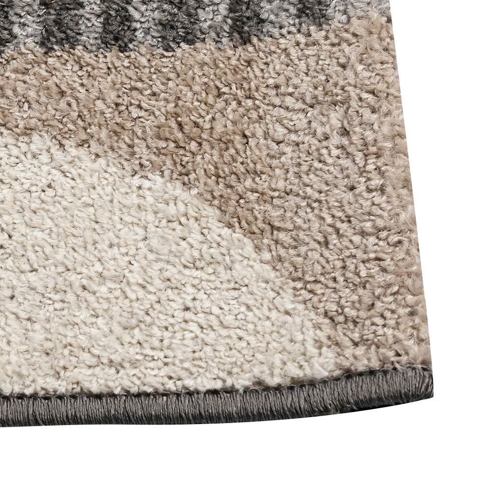 Tapete Para Sala Ou Quarto Lotus 80X150 Cm Havan Casa - Cinza Círculos