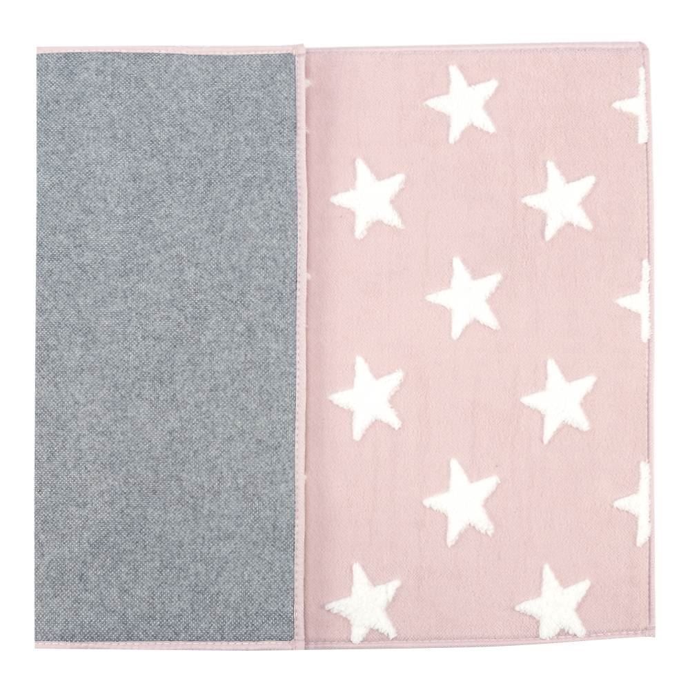 Tapete Infantil Mimo 70X100 Cm Jolitex - Estrela Rosa