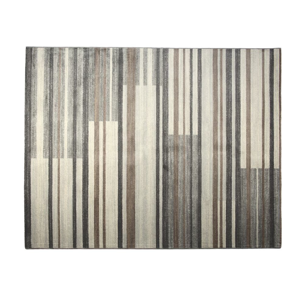 Tapete para Quarto e Sala 2,00X2,50 m Nirvana Havan Casa - Cinza Com Bege