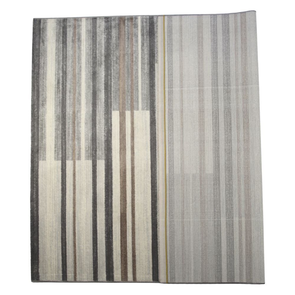 Tapete para Quarto e Sala 2,00X2,50 m Nirvana Havan Casa - Cinza Com Bege