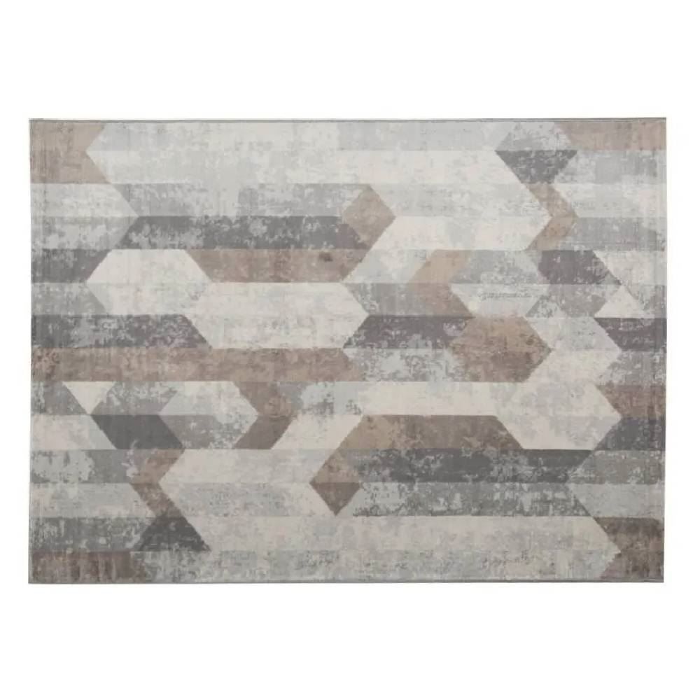 Tapete Para Quarto E Sala 2,00X3,00 M Nirvana Havan Casa - Cinza E Bege