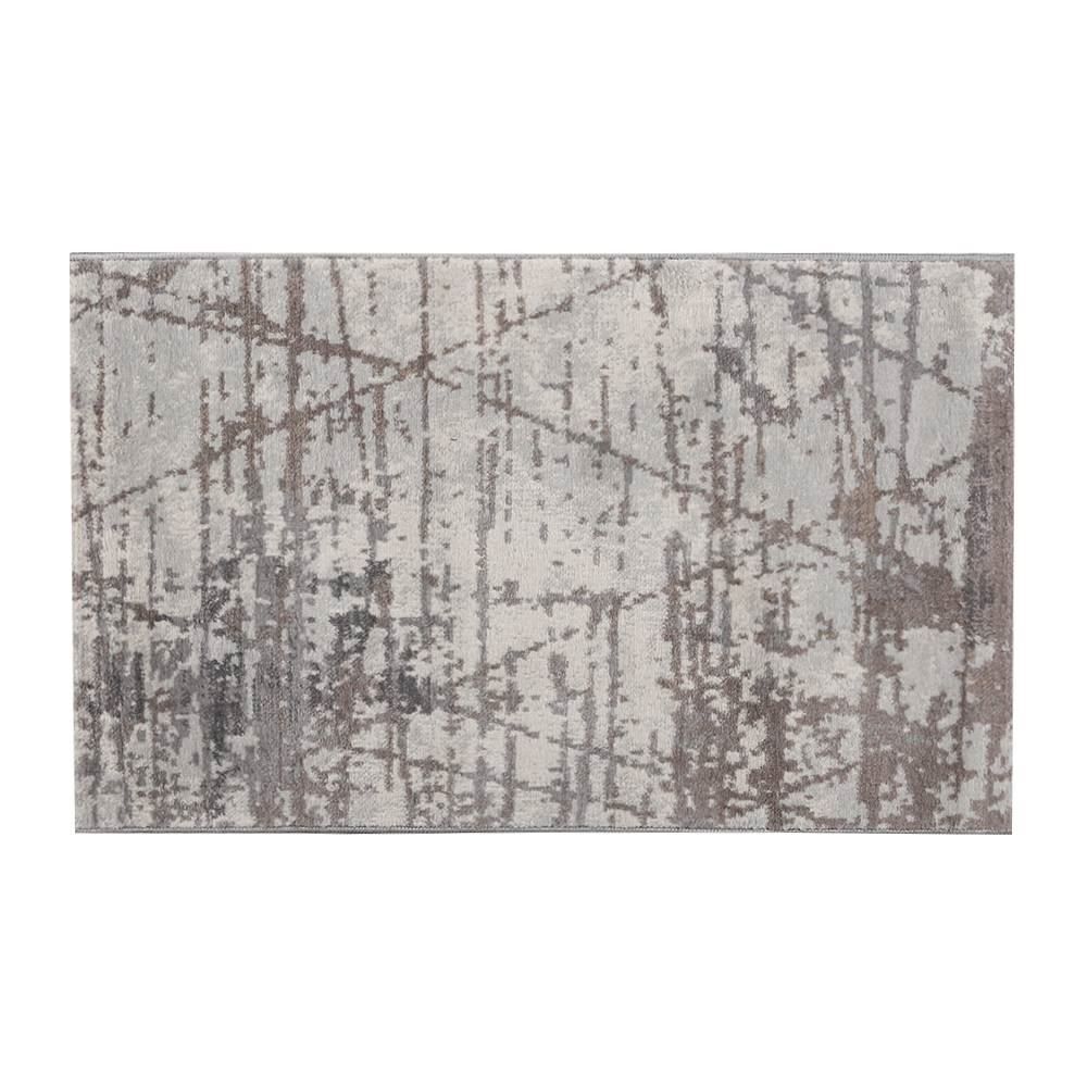 Tapete Para Quarto Ou Sala 0,60X1,00M Nirvana Havan Casa - Losangos Cinza E Bege