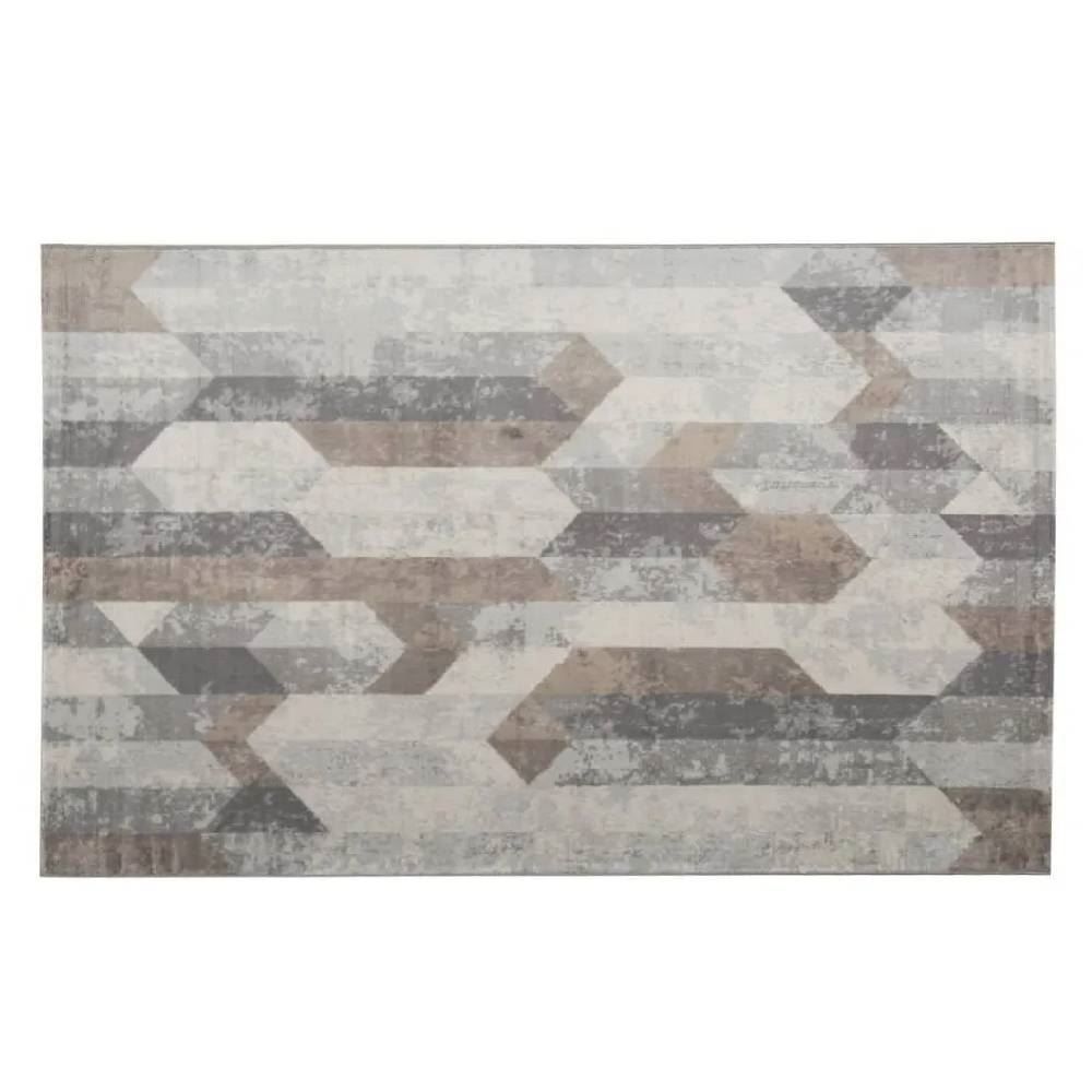 Tapete para Quarto e Sala 80Cmx1,50 m Nirvana Havan Casa - Cinza Geométrico