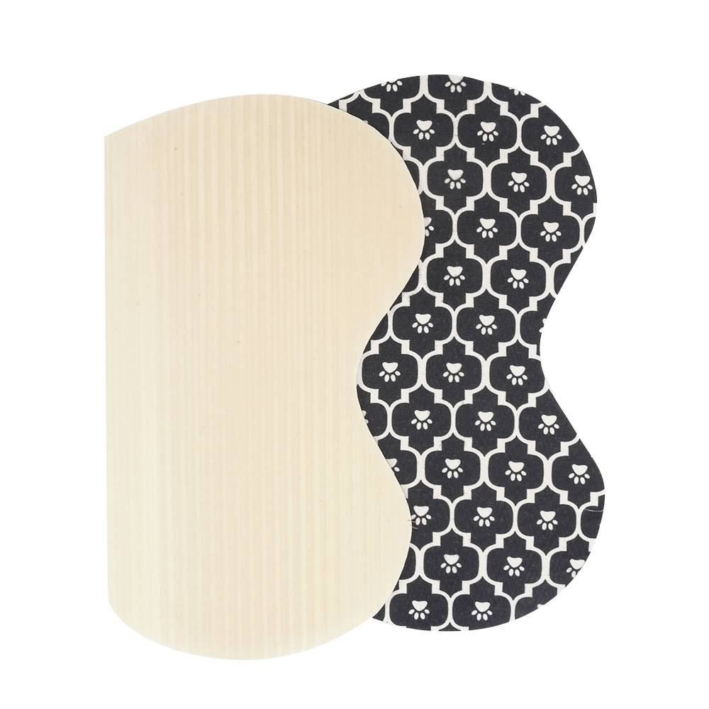 Tapete Para Pet Tecil 38X56cm Osso - Preto Patinhas