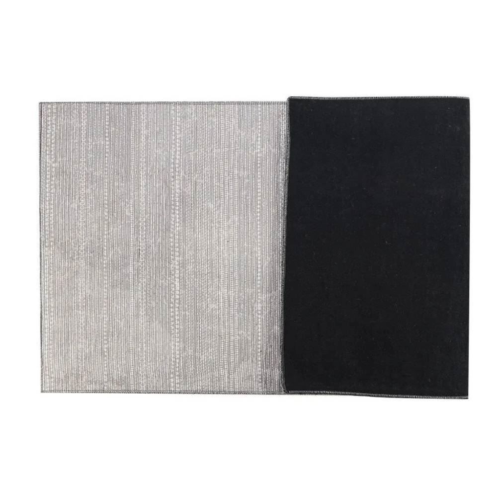 Tapete Para Quarto E Sala 1,40X2,00 M Cairo Havan Casa - Listras Cinza