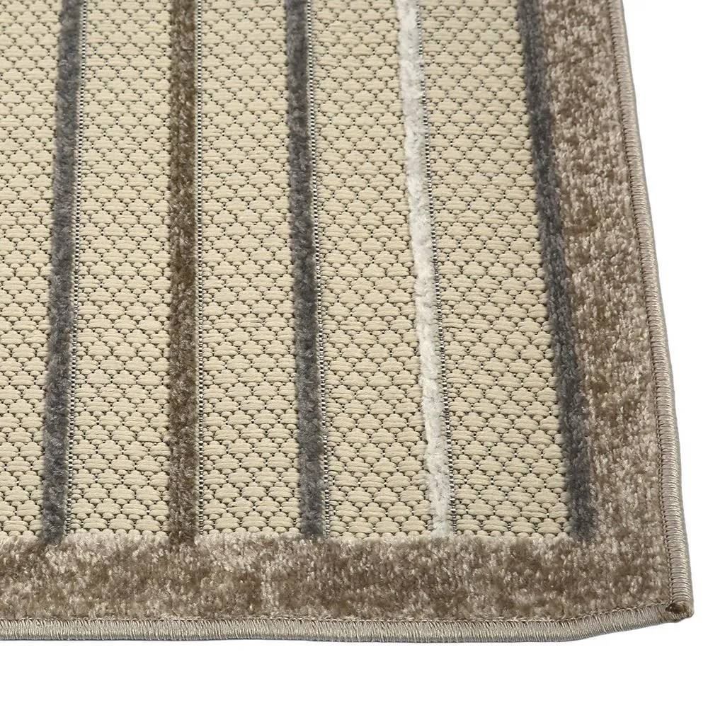 Tapete para Quarto e Sala 1,40X2,00 m Kyoto Havan Casa - Creme E Marrom