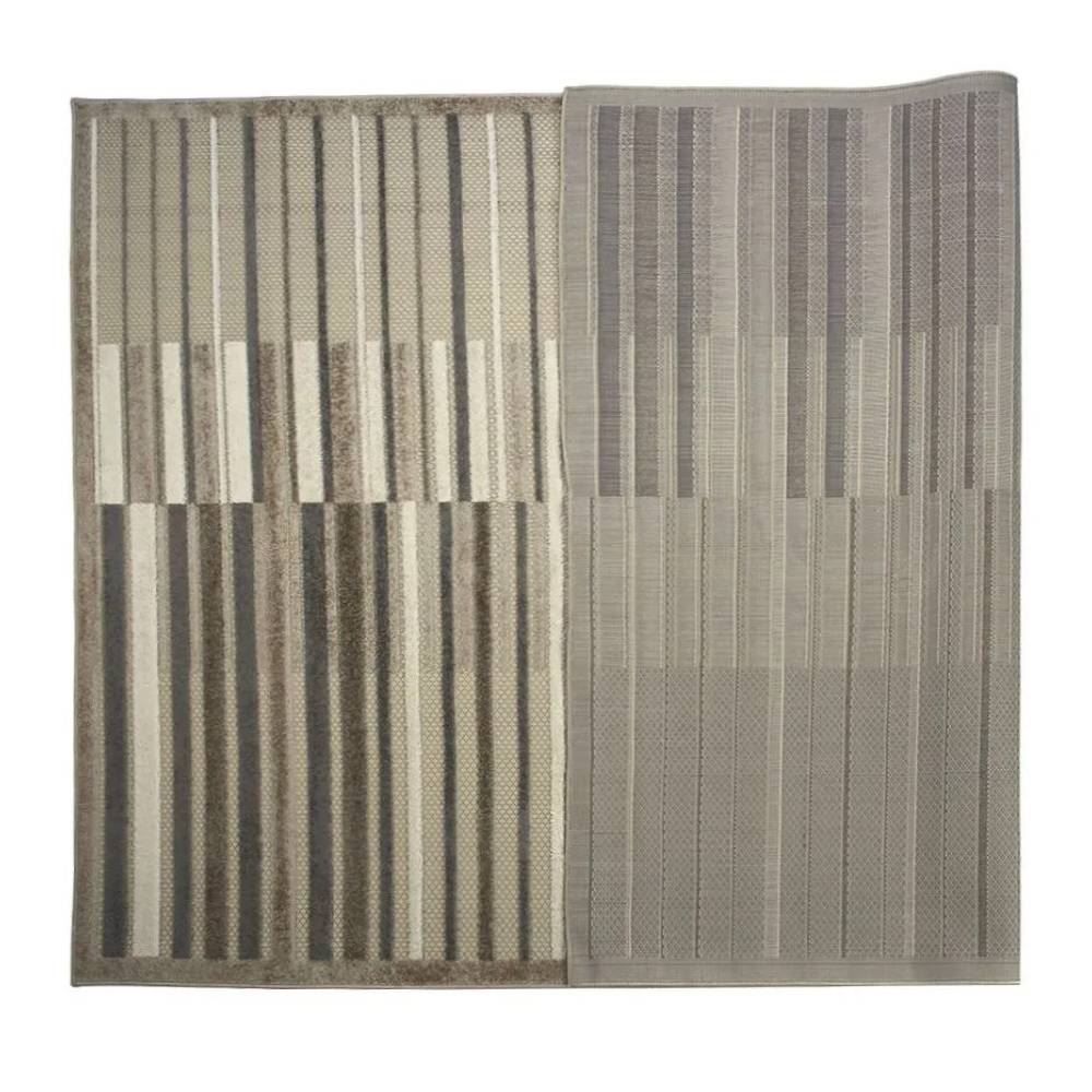 Tapete para Quarto e Sala 1,40X2,00 m Kyoto Havan Casa - Creme E Marrom