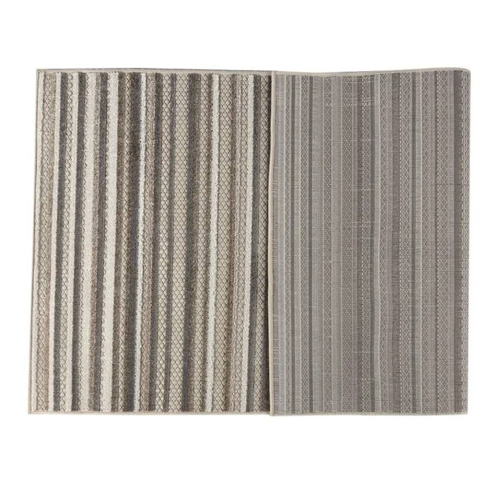 Tapete para Quarto e Sala 1,40X2,00 m Kyoto Havan Casa - Creme E Cinza