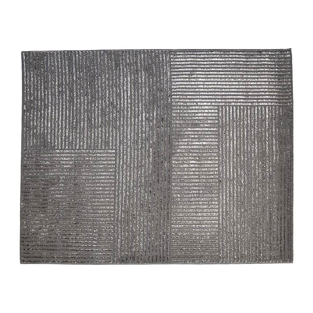 Tapete para Quarto e Sala 2,00X2,50 m Dubai Havan Casa - Cinza Linhas
