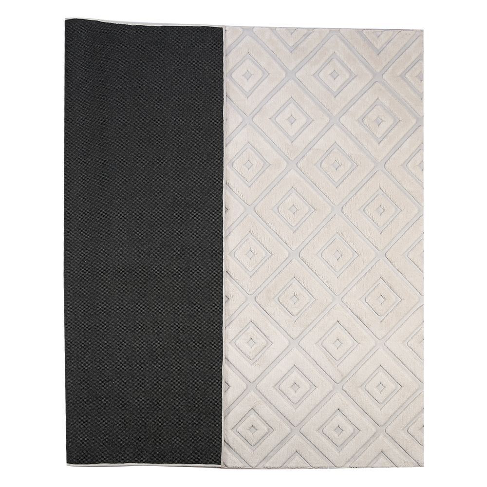 Tapete Para Quarto E Sala 2,00X2,50 M Milano Havan Casa - Marfim Losango