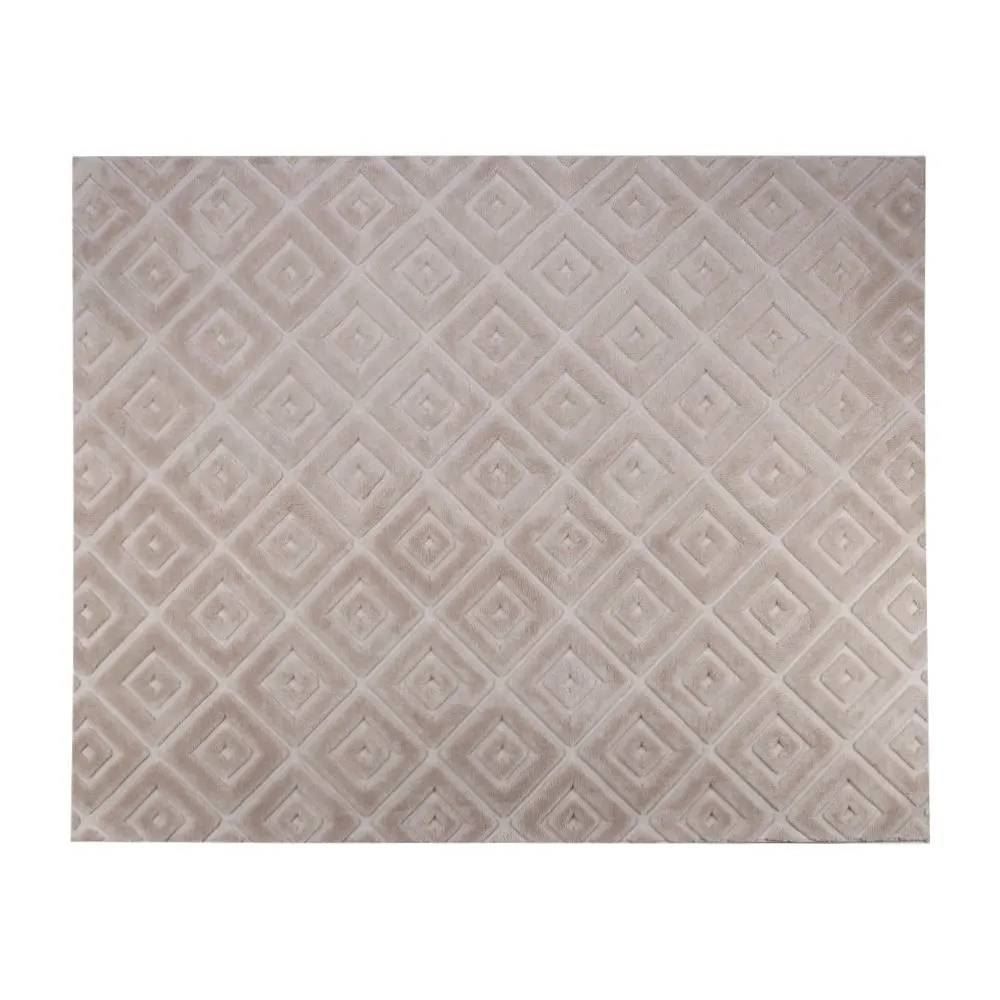 Tapete Para Quarto E Sala 2,00X2,50 M Milano Havan Casa - Bege Losango
