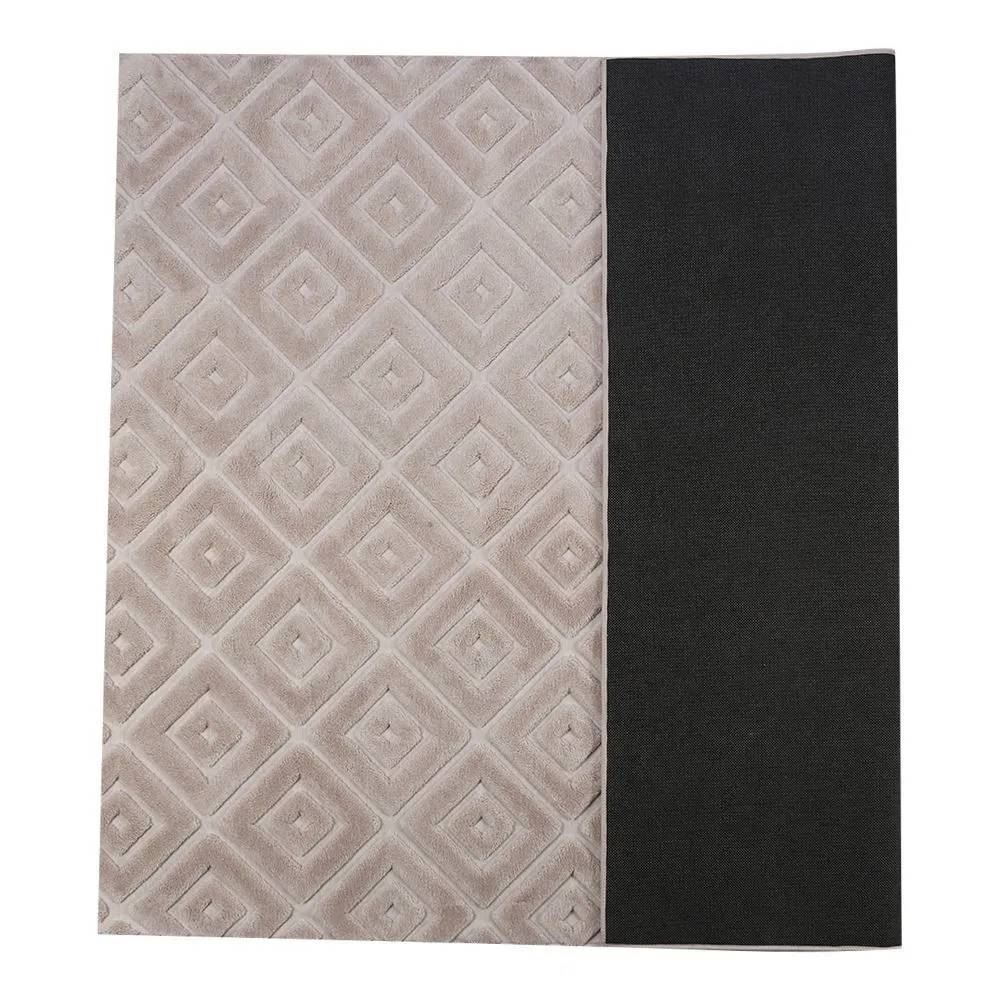 Tapete Para Quarto E Sala 2,00X2,50 M Milano Havan Casa - Bege Losango