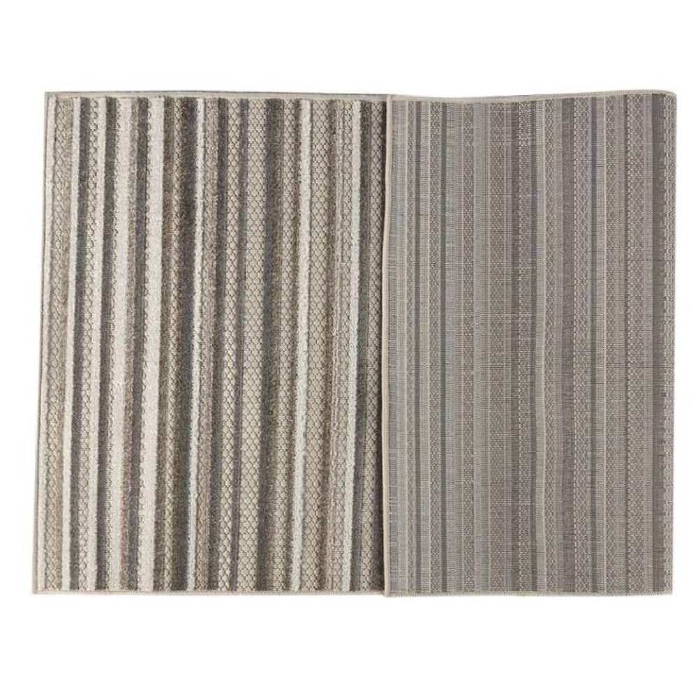 Tapete para Quarto e Sala 2,00X3,00 m Kyoto Havan Casa - Creme E Cinza