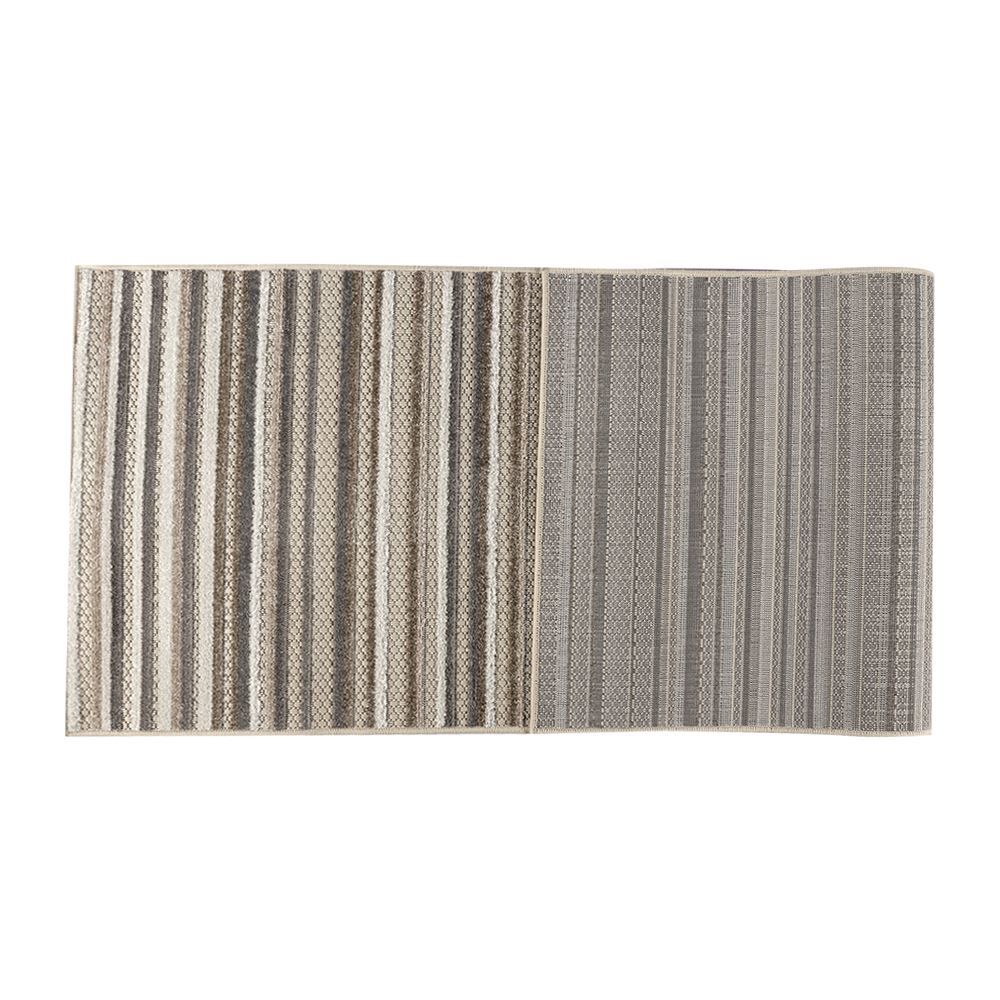 Tapete para Quarto e Sala 67Cmx1,80M Kyoto Havan Casa - Creme E Cinza