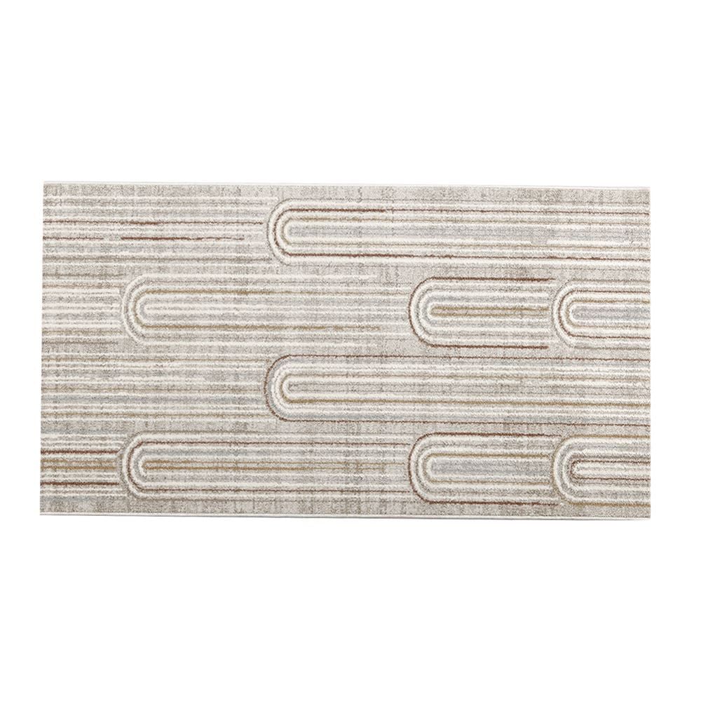 Tapete Para Quarto E Sala 80X150 Cm Atenas Havan Casa - Bege Azul