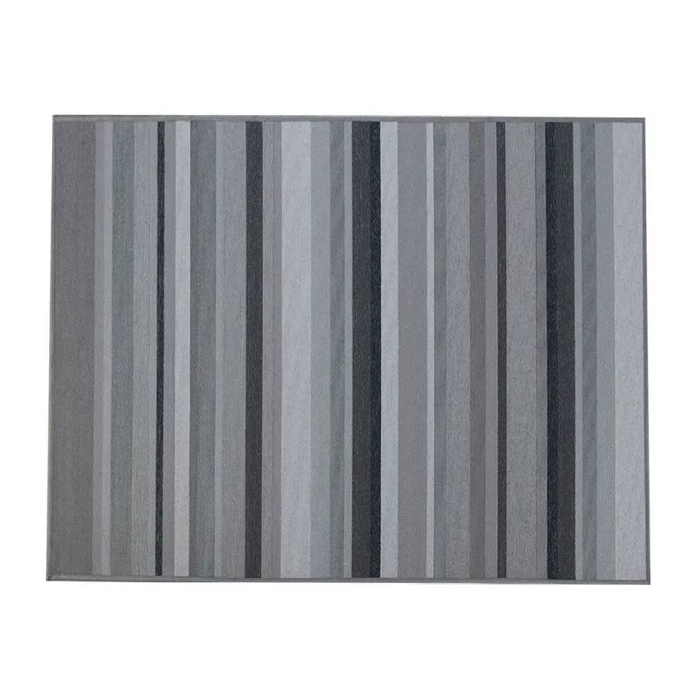 Tapete para Quarto e Sala 1,50X2,00 m Siena Havan Casa - Grafite 52 Faixas