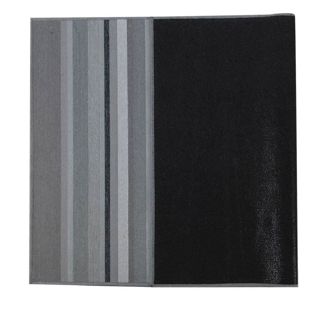 Tapete para Quarto e Sala 1,50X2,00 m Siena Havan Casa - Grafite 52 Faixas