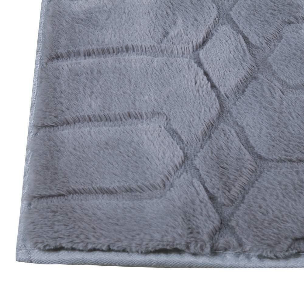 Tapete para Quarto e Sala 60Cmx1,80 m Bellagio Havan Casa - Hexágono Chumbo