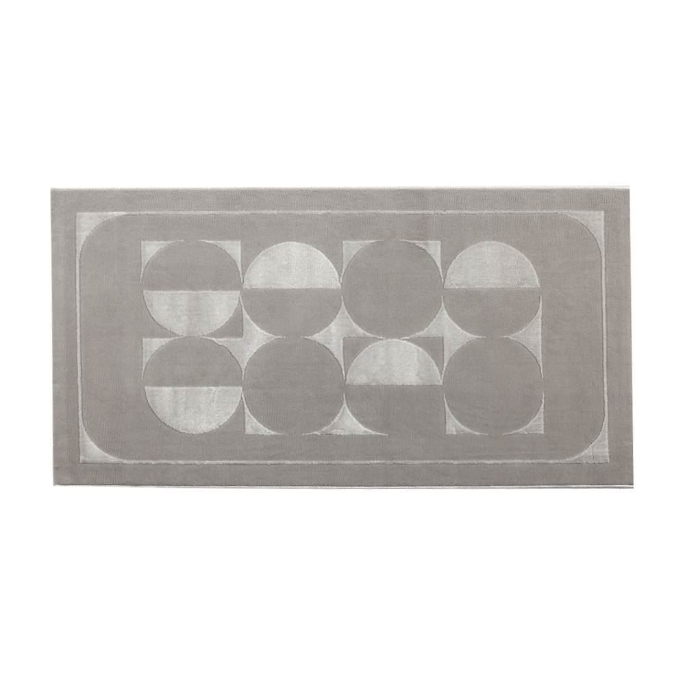 Tapete Para Quarto Ou Sala 80X150 Cm Provence Havan Casa - Círculos Cinza