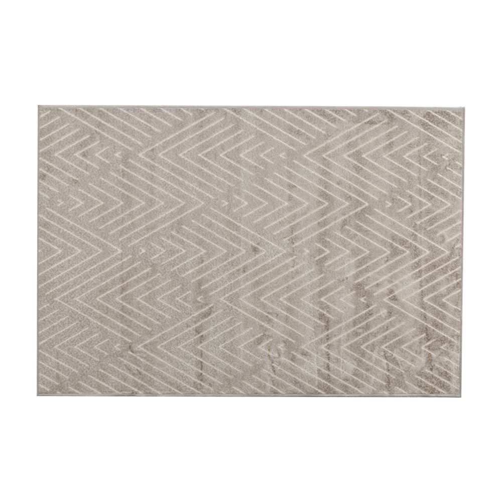 Tapete Para Quarto Ou Sala 1,00X1,40 M Faro Havan Casa - Escamas Cinza E Bege