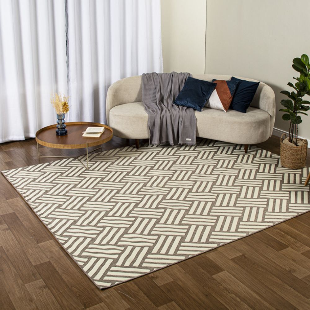 Tapete Para Quarto Ou Sala 1,40X2,00M Santorini Havan Casa - Natural Tramado 