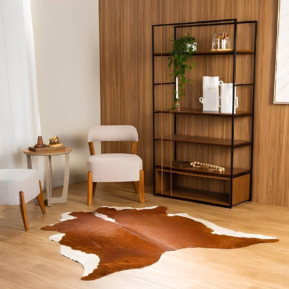 Tapete Para Quarto Ou Sala 2,00X1,50 M Exotic Havan Casa - Marrom E Branco