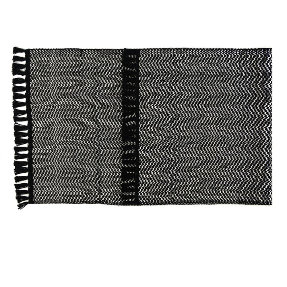 Tapete Para Quarto Ou Sala 50X120 Cm Naturalle Havan Casa - Preto 