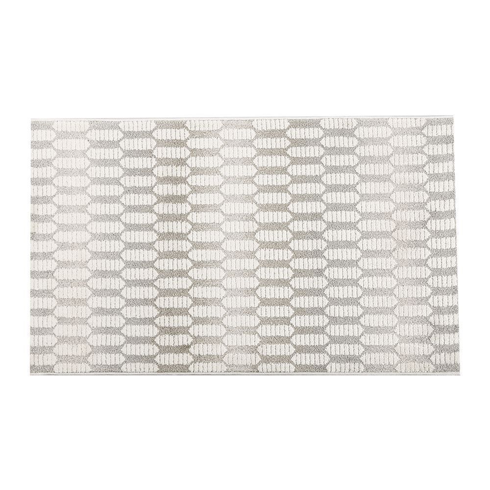 Tapete Para Quarto Ou Sala Atenas 60X100 Cm Havan Casa - Creme E Cinza