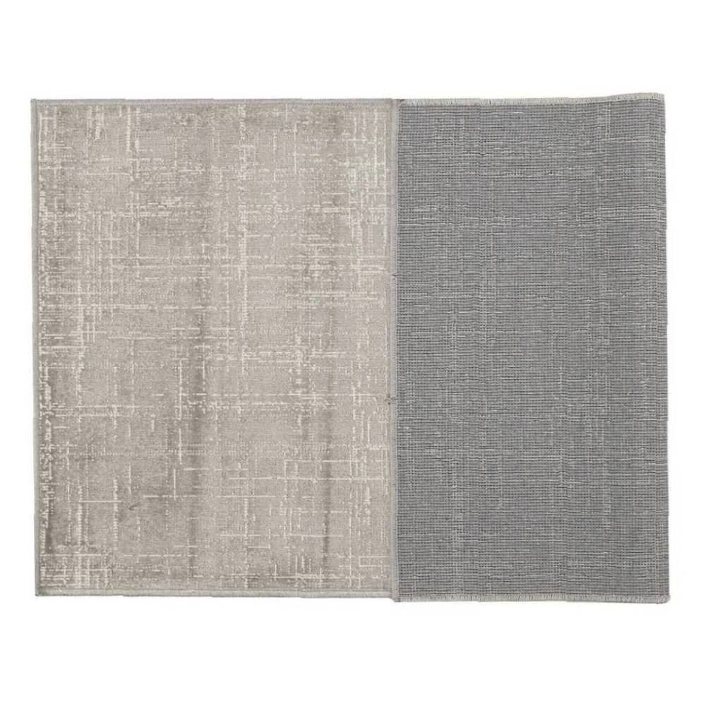 Tapete Para Quarto E Sala 2,00X2,40 M Belga Havan Casa - Linho Cinza E Bege